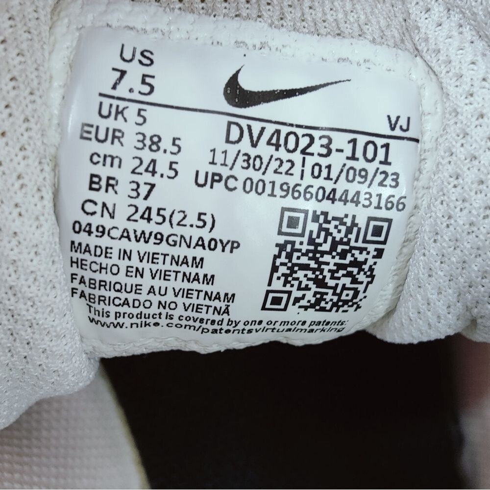 Nike Women's Zoom Winflo 10 White Citron Pulse Running Shoes Sneakers, Sz 7.5 - Picture 12 of 16
